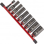 Milwaukee 4932480455 Набор ударных удлиненных торцевых головок 3/8" Shockwave IMPACT DUTY на планке 9 предметов